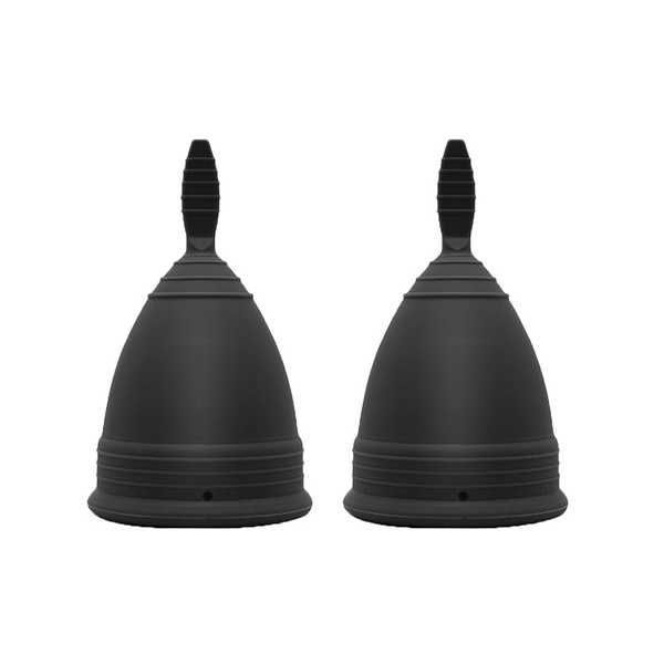 Tampões Zero Waste laváveis orgânicos / Copo menstrual lavável preto