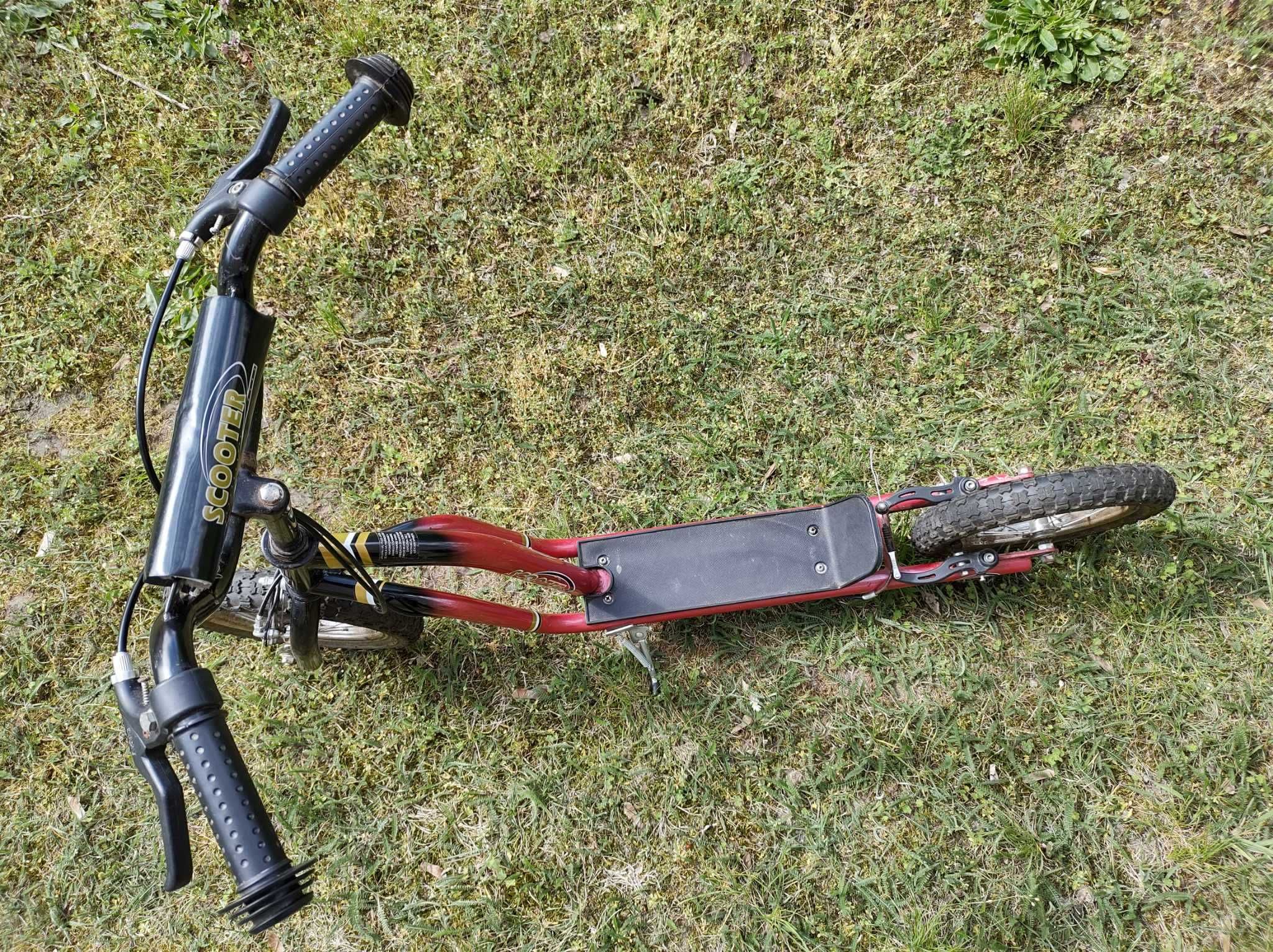 Hulajnoga na pompowanych kołach