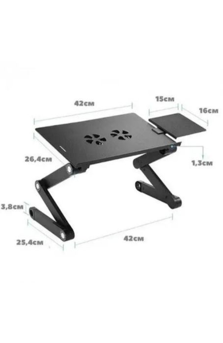 Стіл-підставка трансформер для ноутбука laptop
table t8 50см з охолодж