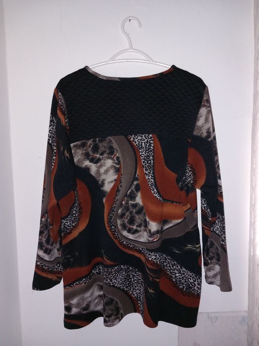 Camisola de padrões animálicos / tigresa / castanha / preta