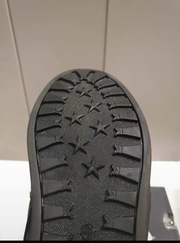 Buty ocieplane skórzane polskie, jak nowe.
