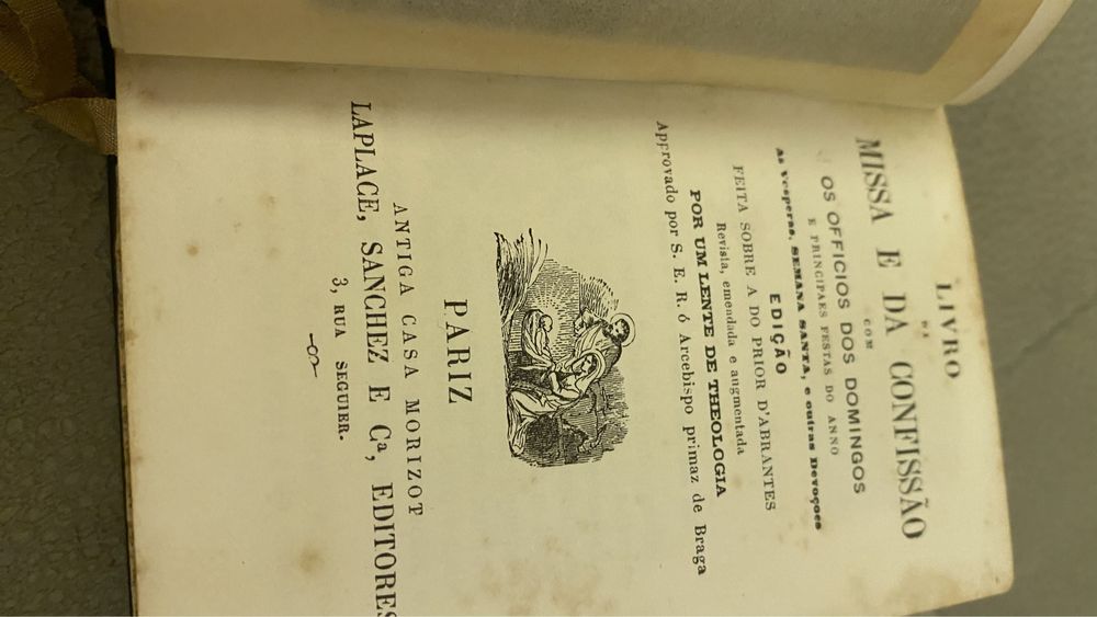 Livro da Confissao e Missa de 1859 ébano