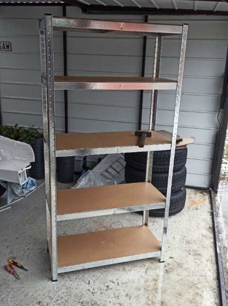 NOWY REGAŁ METALOWY Magazynowy 90x40x180 5 półek 750kg Stabilny