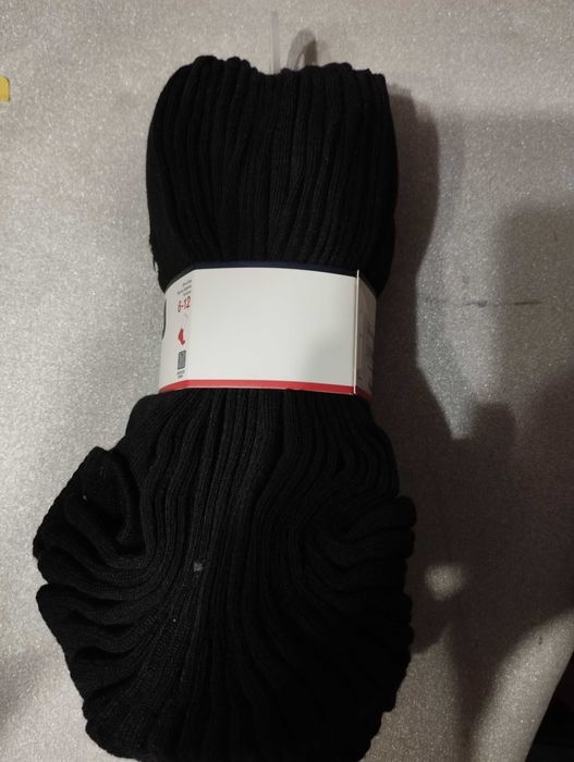 12 par czarnych męskich skarpet FILA