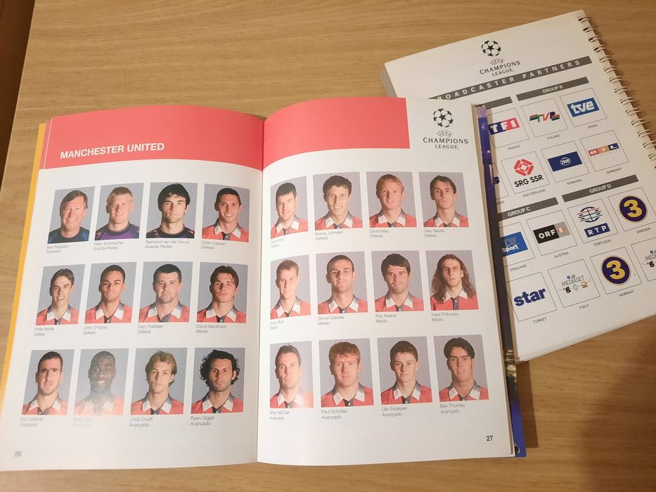 Conjunto 2 livros Champions League 1996/97