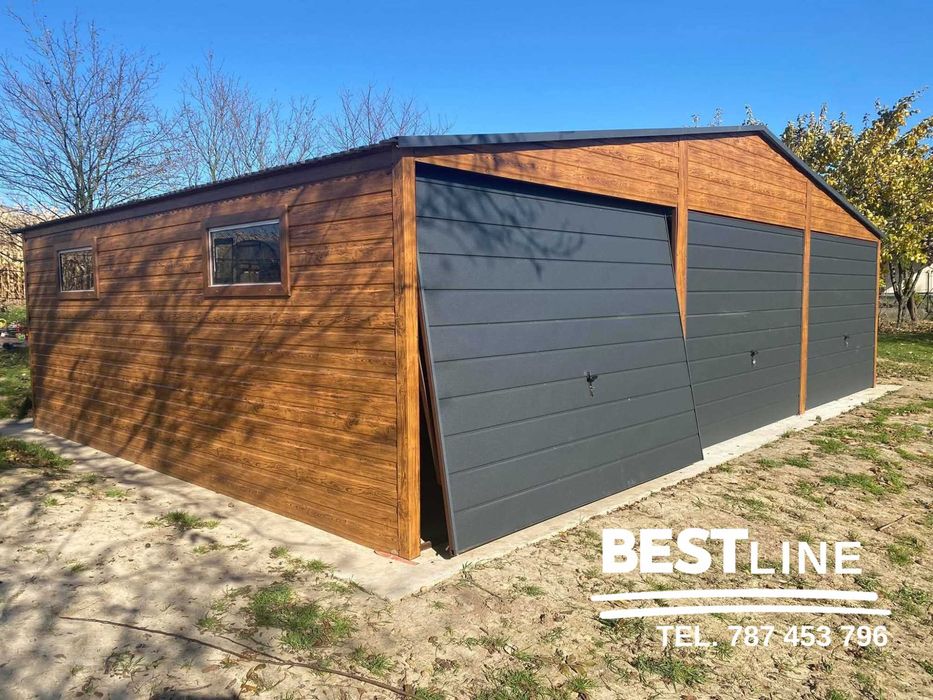 Garaż 9x6 - 3 stanowiska OD PRODUCENTA ocynkowana konstrukcja!