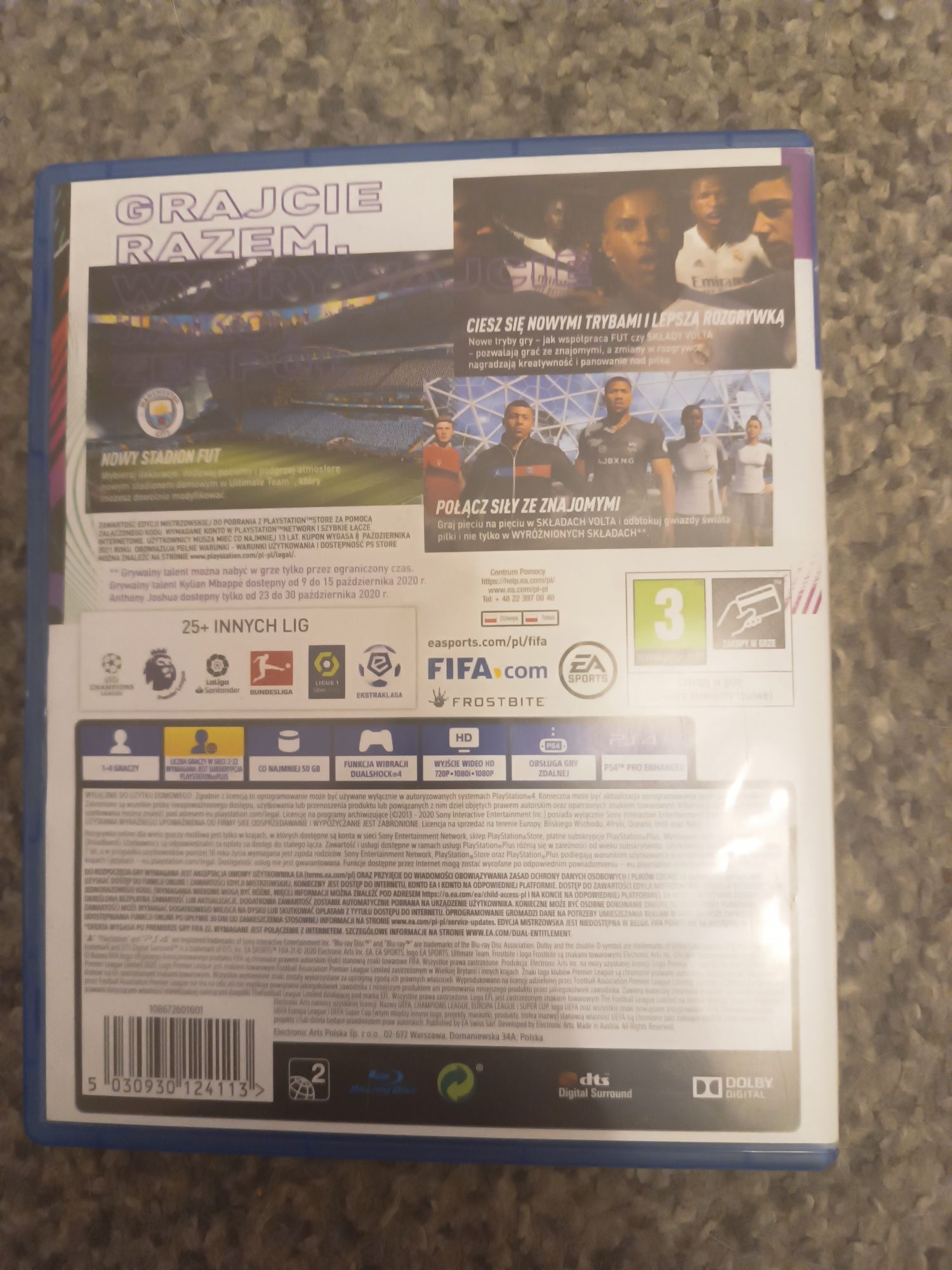 Gra na Ps4 FIFA 21 edycja mistrzowska