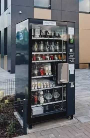 Zniczomat, automat sprzedający, vendingowy do zniczy i wkładów