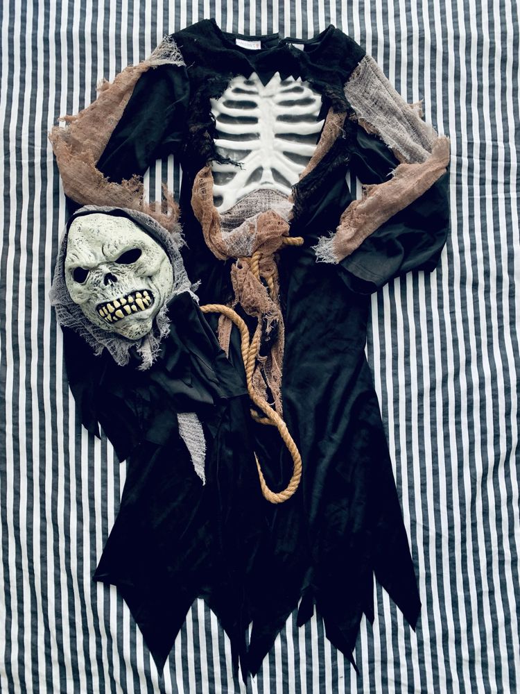 Przebranie kostium dziecięcy halloween kościotrup zjawa potwór