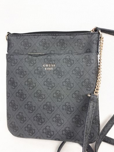 Torebka listonoszka GUESS grafitpwa monogram torba