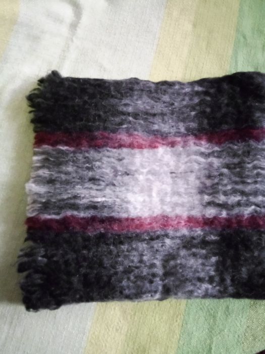 Шарф махеровый, рукавицы