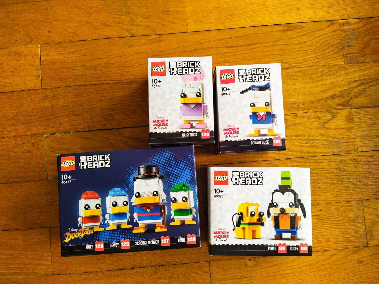 LEGO 40377+40378+40476+40477 Brick Headz Disney
