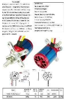 Silnik Tr 36 - 48 850Kv