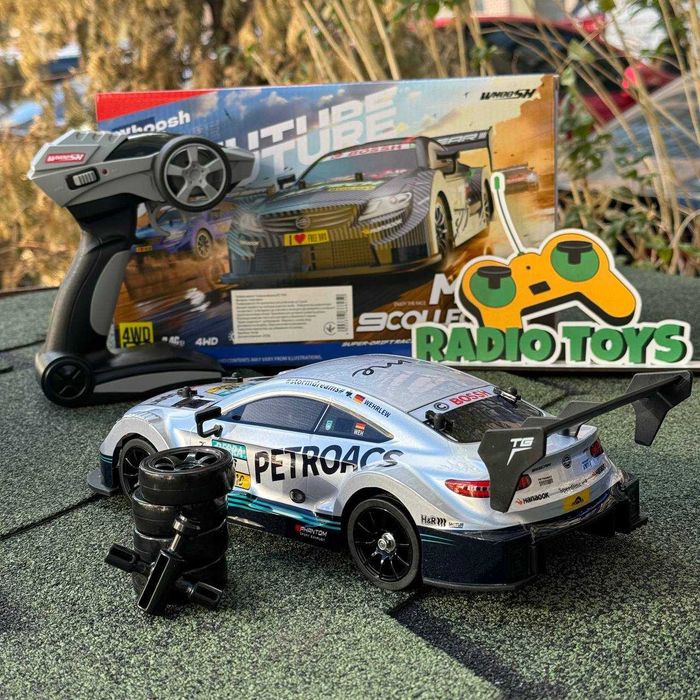 Дрифт машинка на радиоуправлении Mercedes AMG C63 Silver 30 км/ч Дрифт