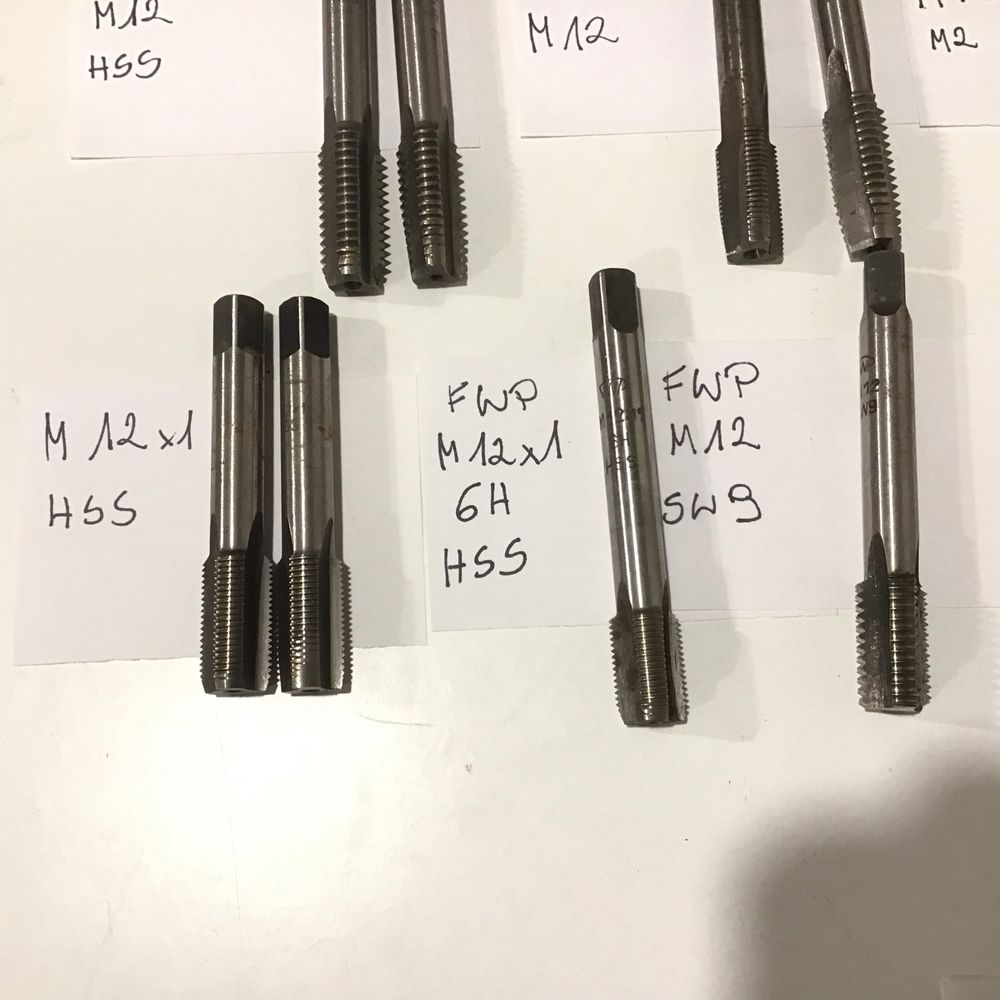 Gwintownik gwintowniki FWP Prl VIZ HSS M12 13 sztuk M10 2 sztuki