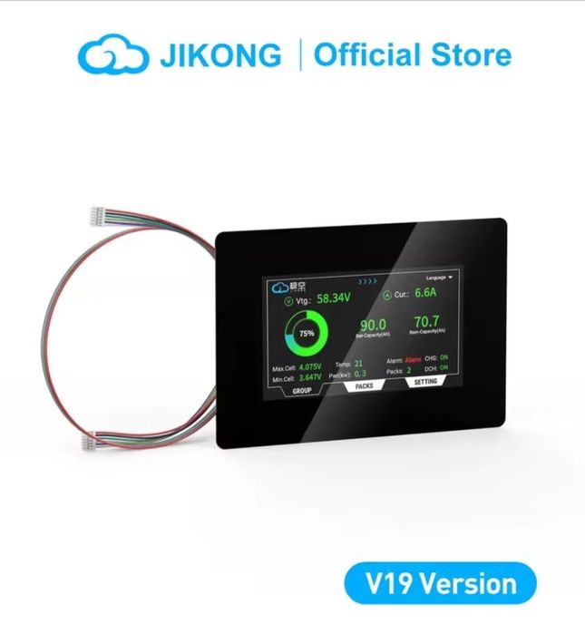 Сенсорний дисплей 4.3" ver.19 jk display монітор екран BMS JiKong