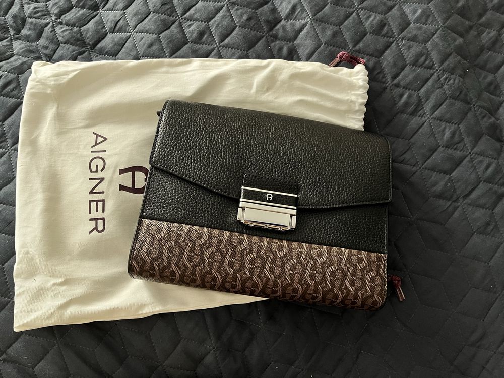 Брендова шкіряна сумка Aigner Нова