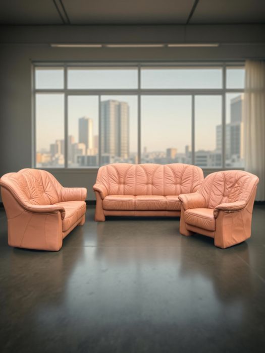 Шкіряний гарнітур,  шкіряний диван, набір диванів 3 2 1