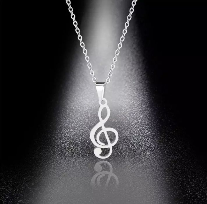 Łańcuszek naszyjnik Treble clef