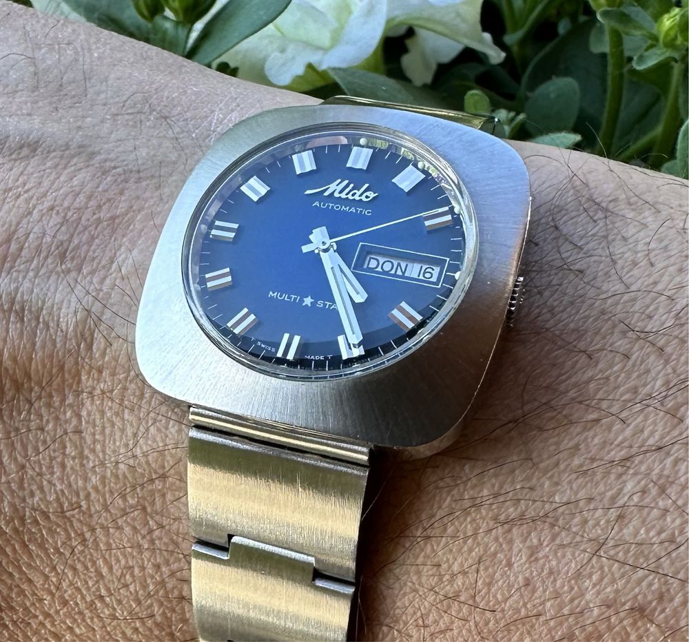 Zegarek Vintage Mido Multi Star ETA stan jak NOS idelny lata 70”