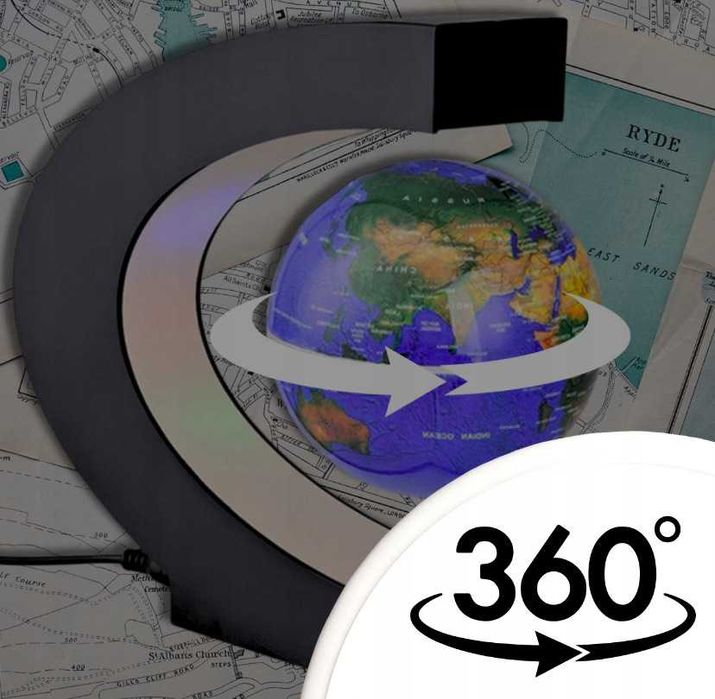 Globus fizyczny dla dzieci nowoczesny LEWITUJĄCY podświetlany prezent