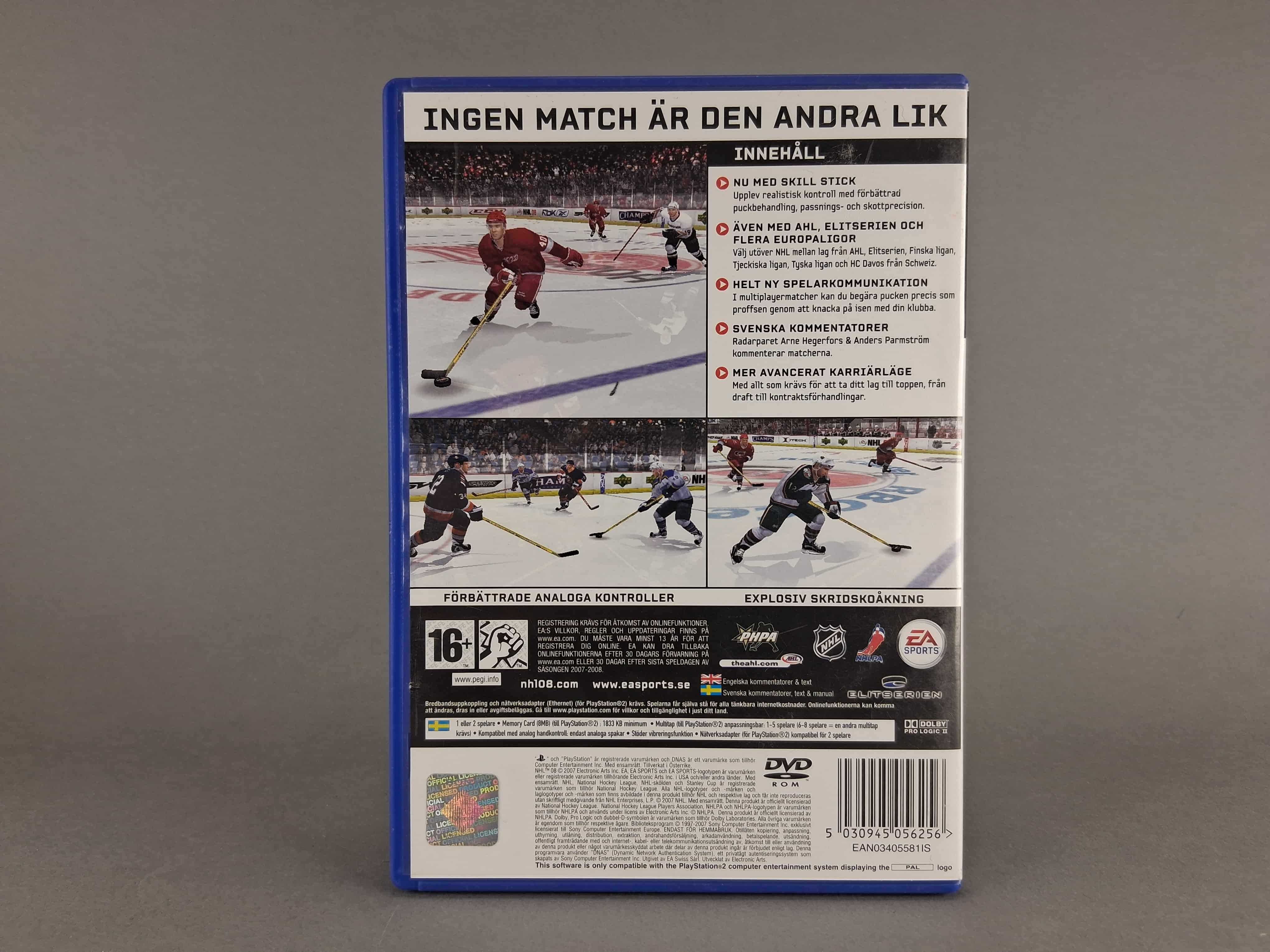 N016 NHL 08 PlayStation 2 PS2 Gra Hokej Sport EA Sports