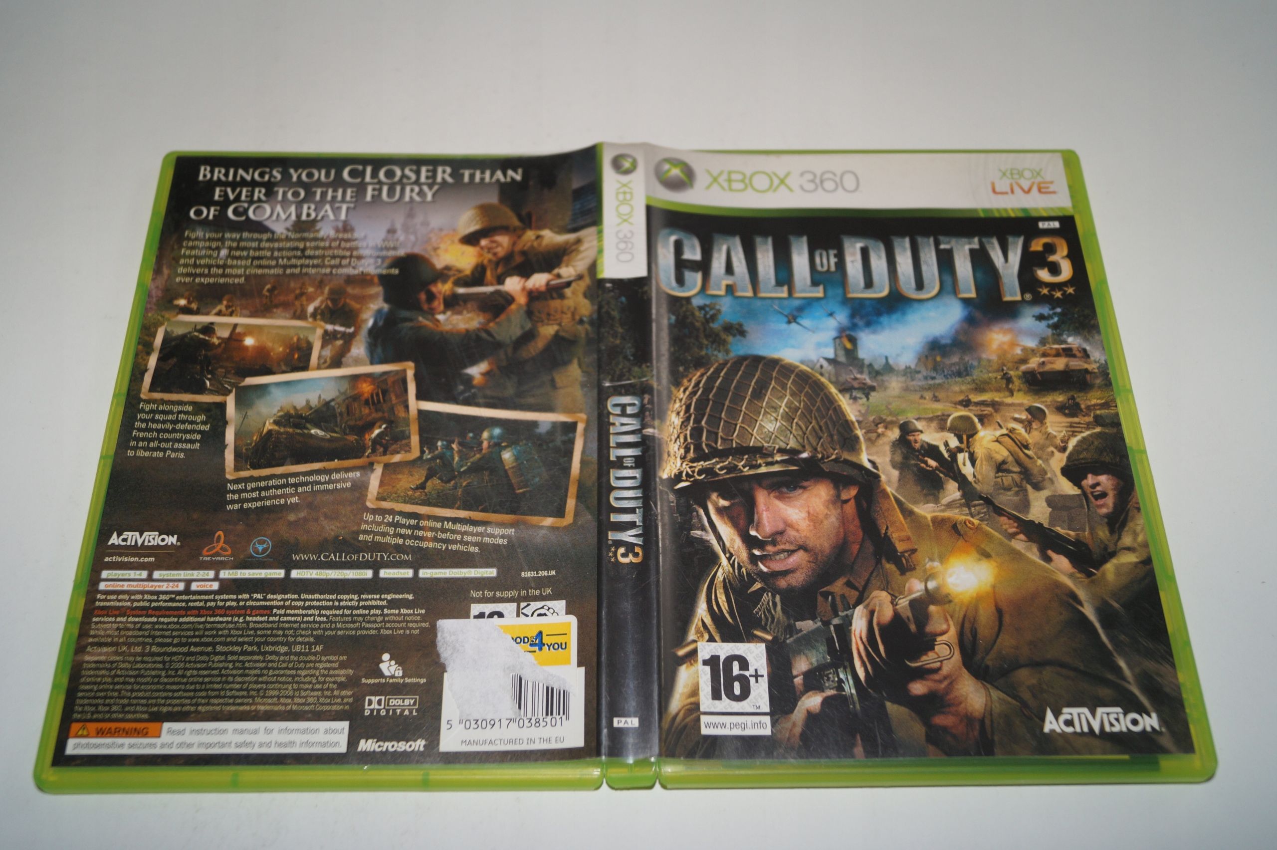 Call Of Duty 3 Microsoft Xbox 360