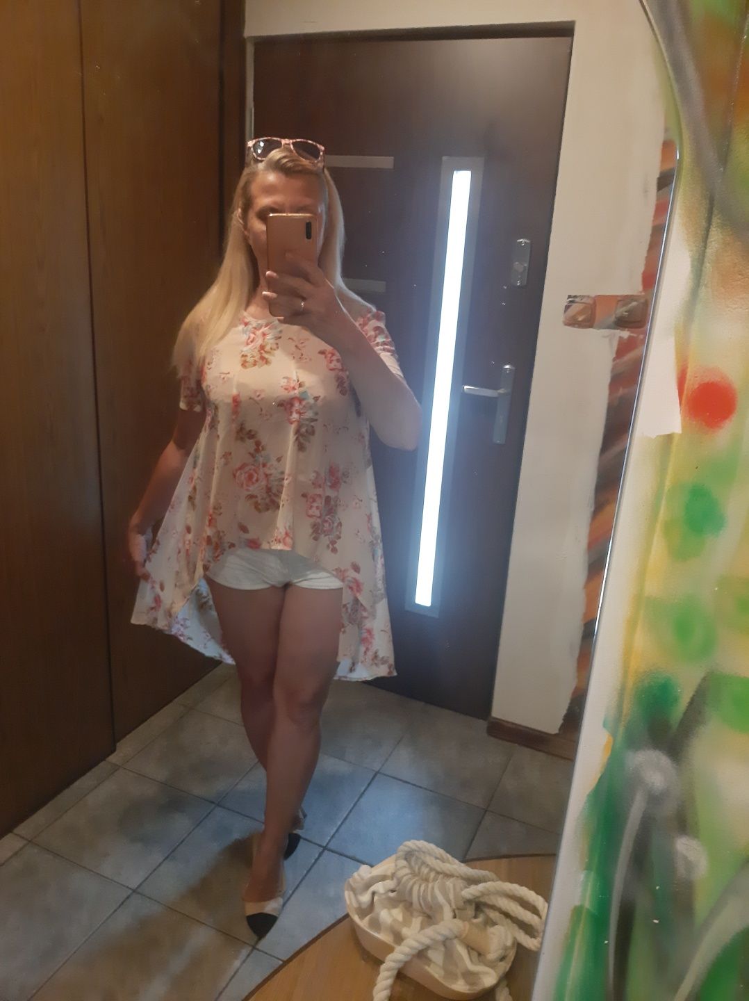 Bluzka- tunika, lato, plaża, Boohoo, rozm 10, fajny fason