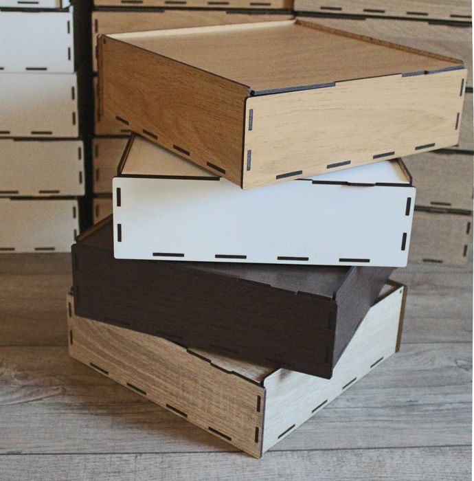 Подарункова коробка для пакування  із ДВП ХДФ