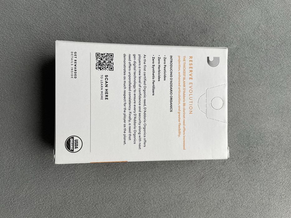 Stroki do klarnetu D’Addario Organics Reserve Evolution nr 2,5 nowe!