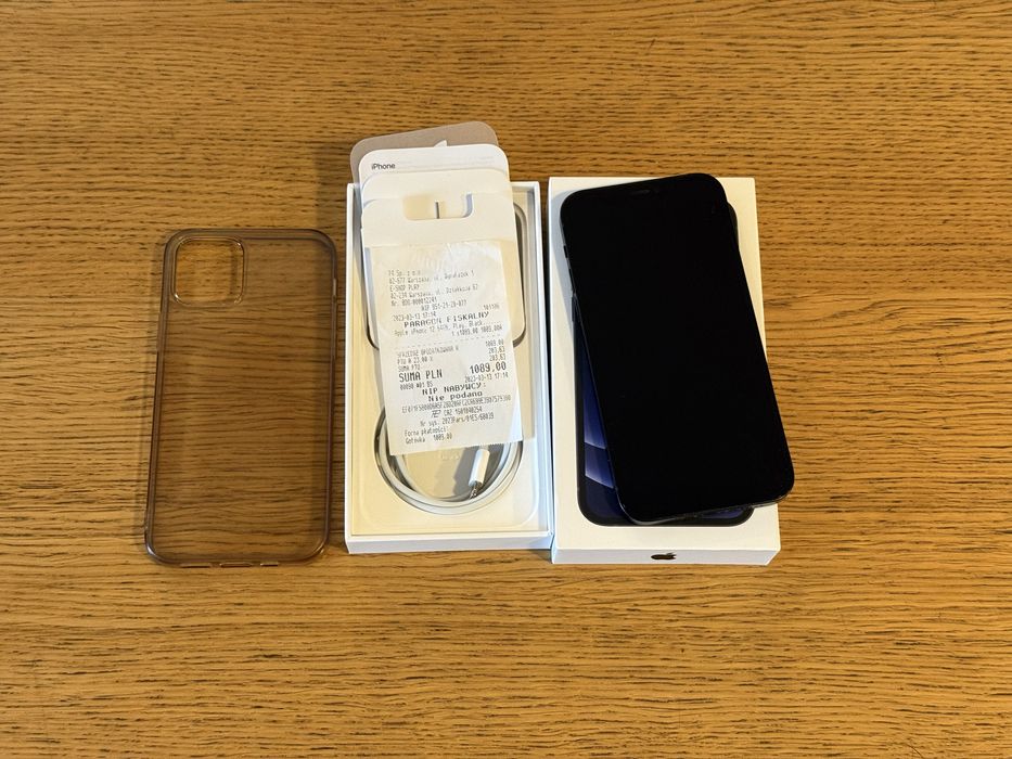 iPhone 12 64GB czarny, jak nowy, komplet, bez blokad, 86% bateria