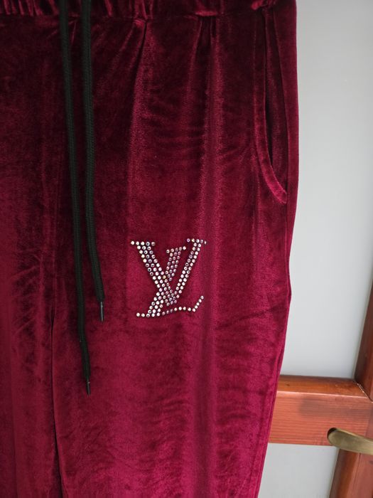 Nowe spodnie LV dresowe damskie welurowe rozmiar S
