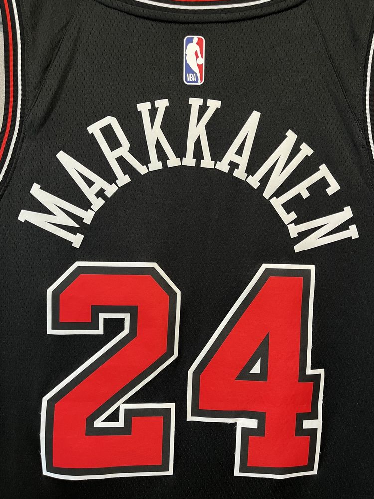 Баскетбольная майка Nike NBA Lauri Markkanen Chicago Bulls Jordan Kobe