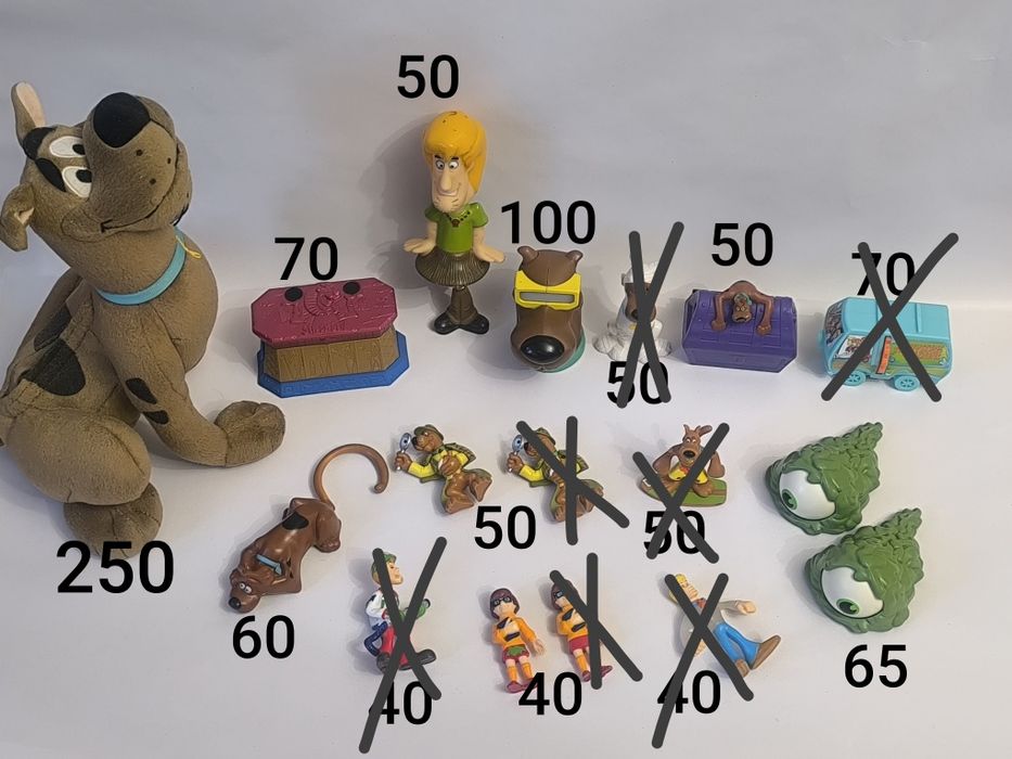 Іграшки фігурки McDonalds scooby asterix Simpsons anime