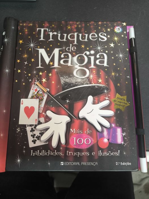 Livro Truques de Magia. 
Mais de 100 habilidades, truques e ilusões!
