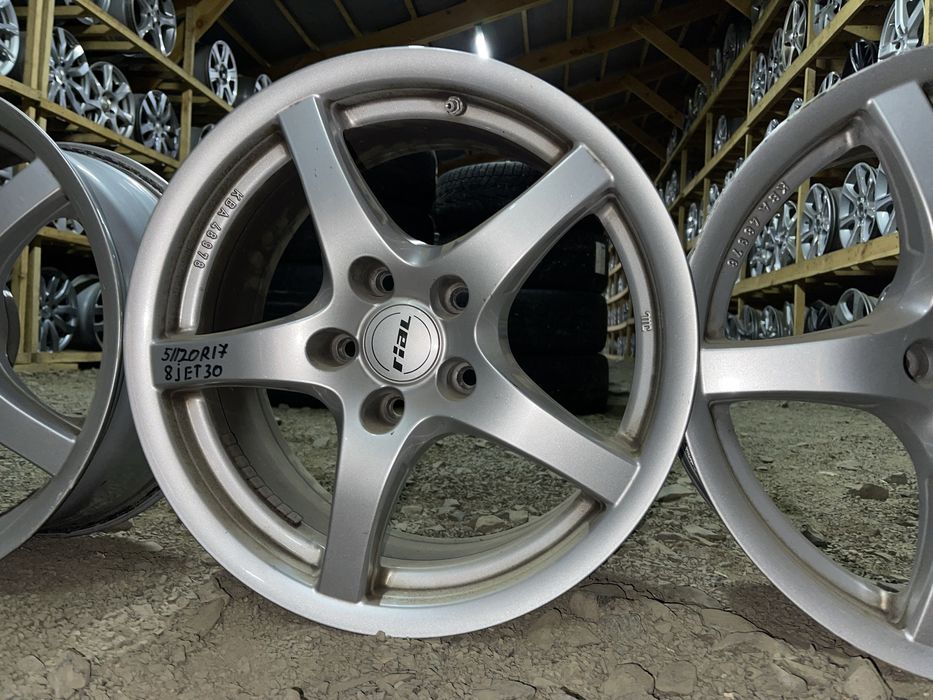 Німецькі диски RIAL 5/120 R17 8J ET30 BMW T5 Traffic VIVARO 4шт