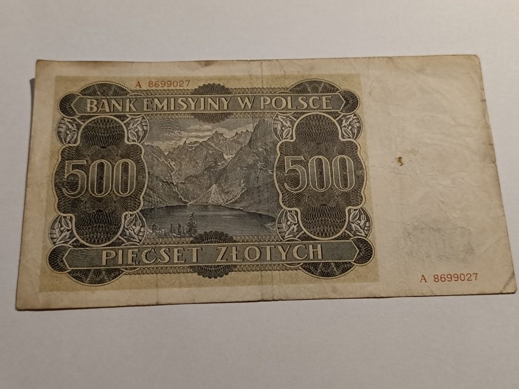 Banknot 500 zł 1940 góral