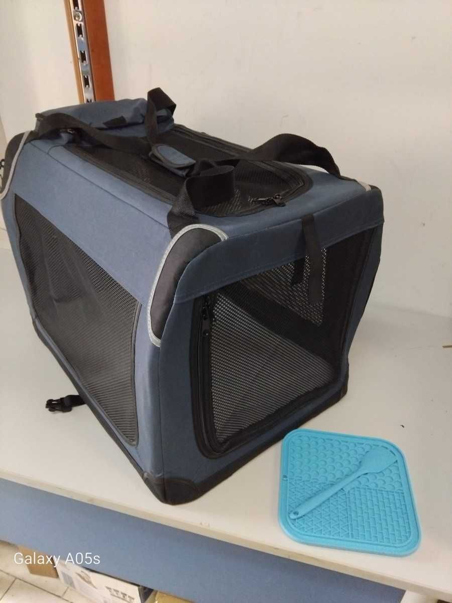 składany tranposrter dla psa granatowy M 61 x 42 x 42 cm NOWY
