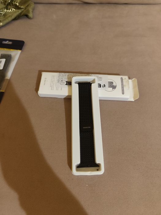 Pasek bransoletka do zegarka apple watch Lululook czarny stal nierdzew
