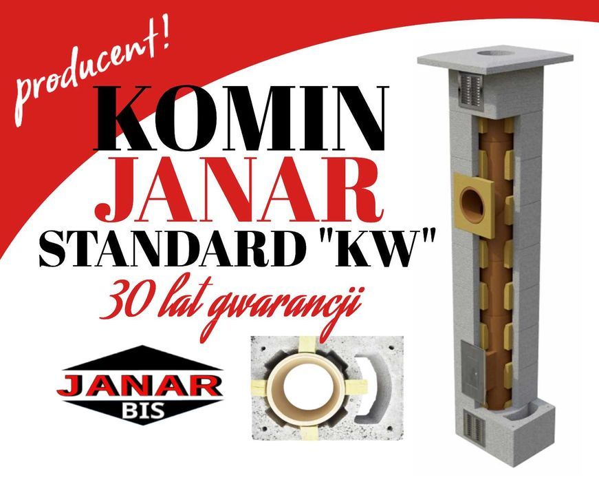 Komin systemowy ceramiczny Janar Standard KW 6M