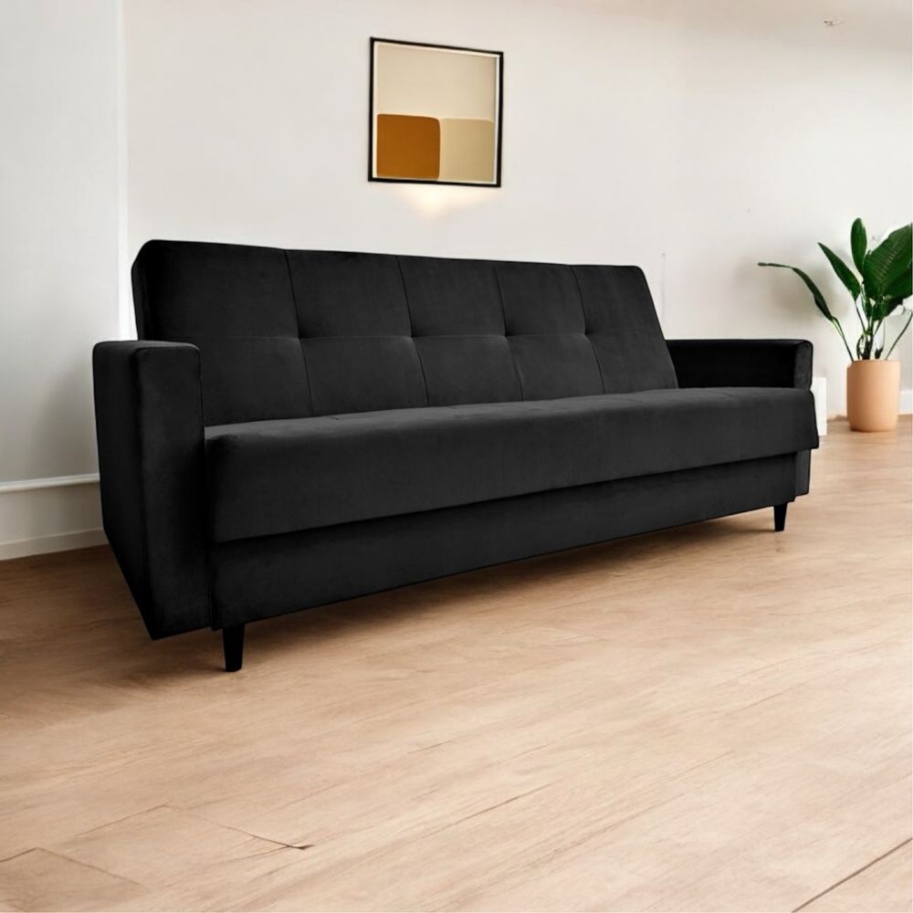 Wersalka rozkładana na sprężynach pojemnik pościel kanapa łóżko sofa