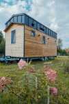 Tinyhouse + SAUNA 500m od jeziora [Nowa Jedlanka] JEZIORAKI