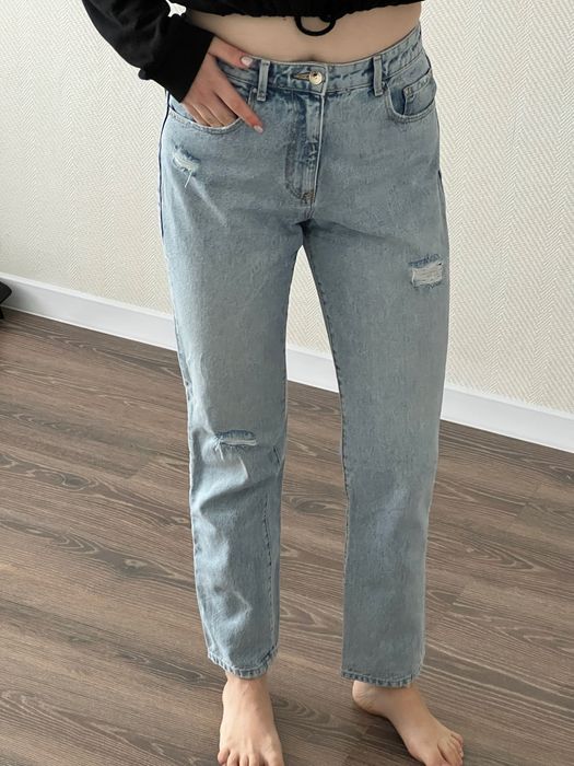 Блакитні прямі джинси straight ONLY М