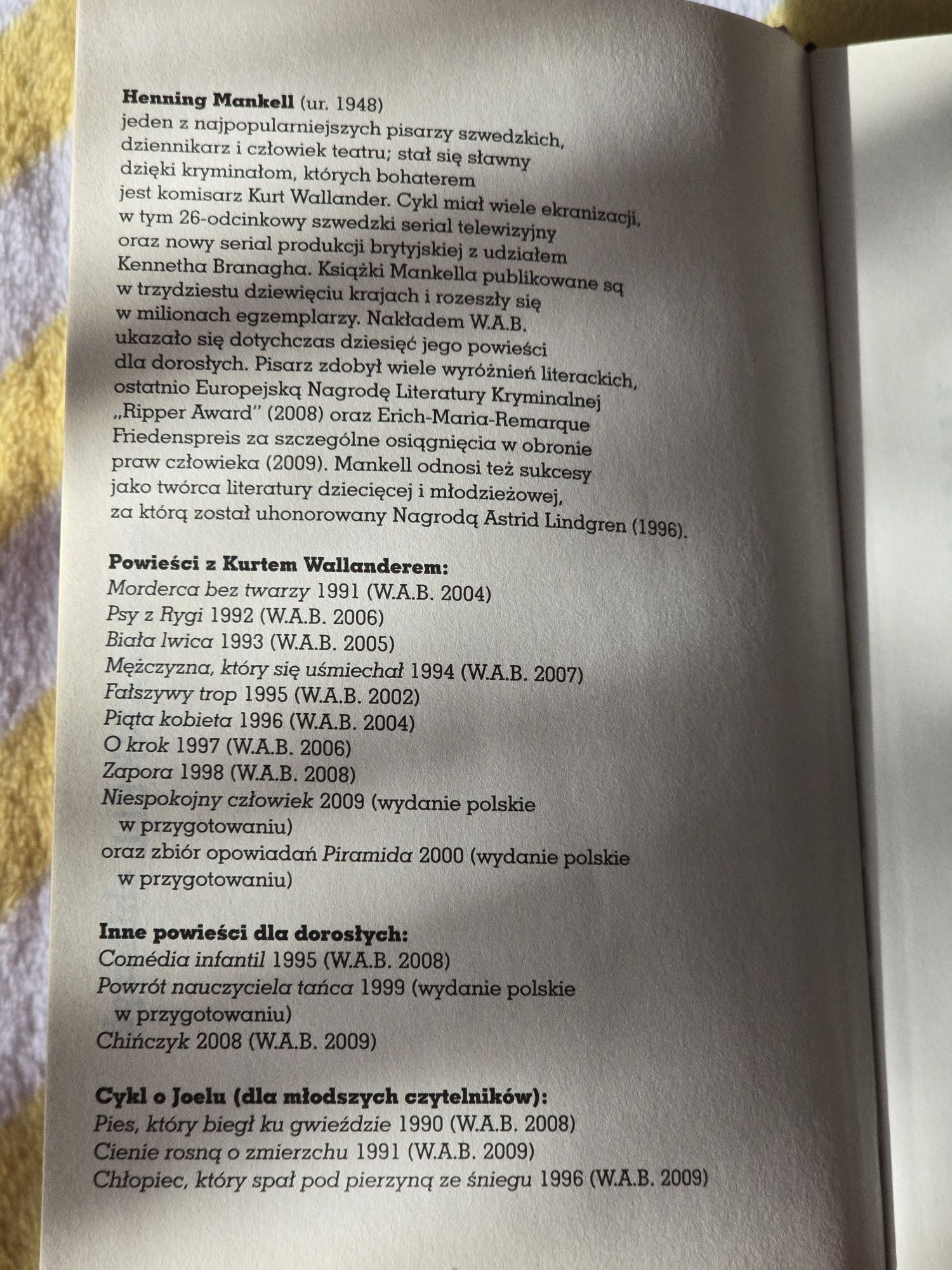 Książka Henning Mankell Chińczyk mroczna seria kryminał
