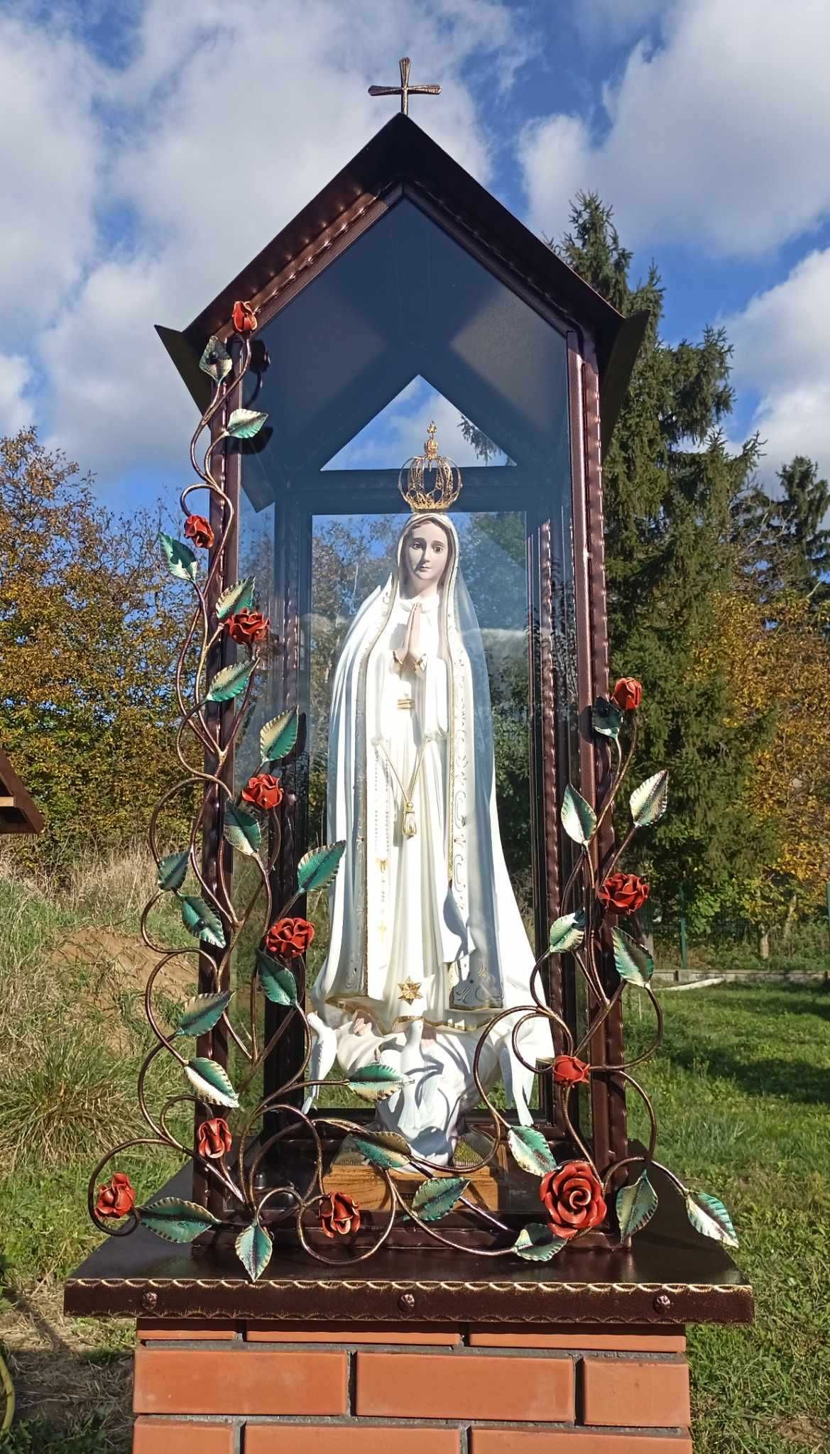 Kapliczka metalowa * Przydrożna lub do ogrodu *