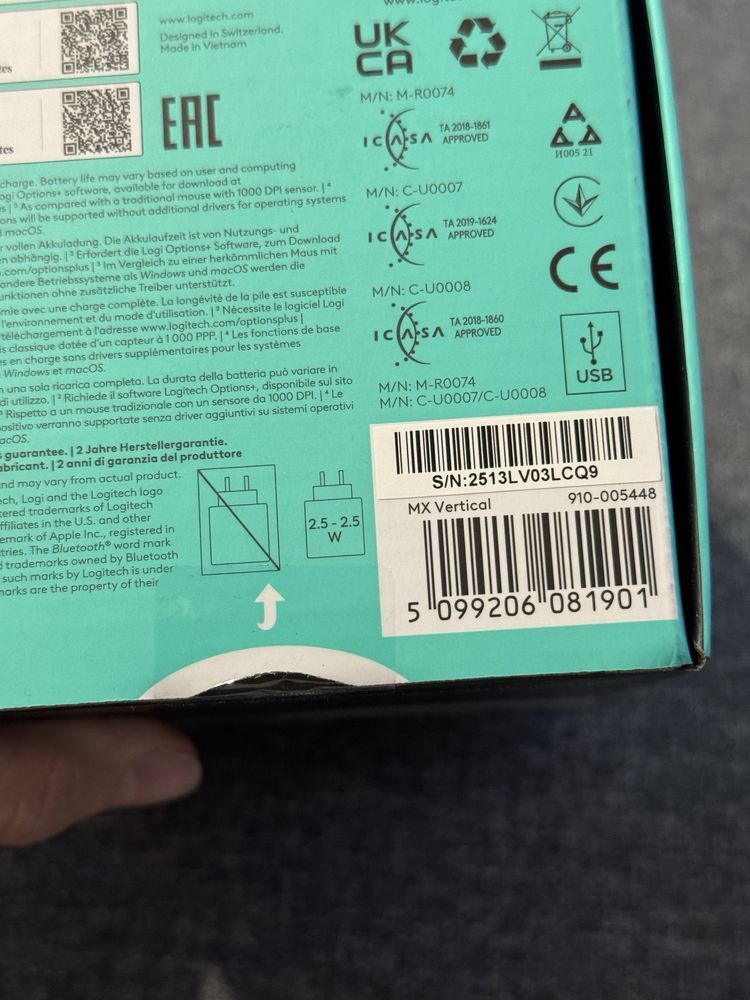 Mysza Logitech MX Vertical
