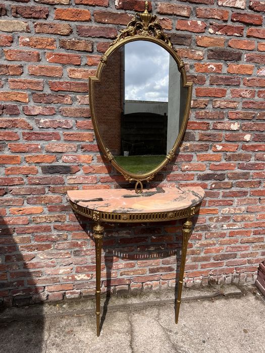 Дзеркало зеркало консоль столик БРОНЗА МРАМОР ОНИКС