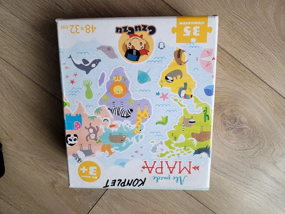 Czu Czu Ale puzzle Mapa Świata