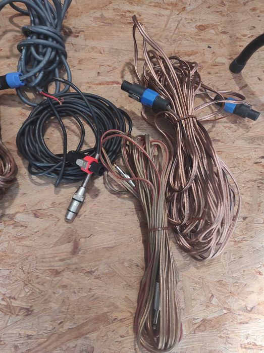 Przewody kolumn pasywnych różne rodzaje i długości