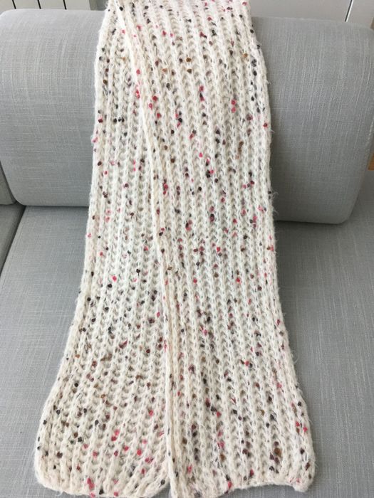 Cachecol em malha - branco